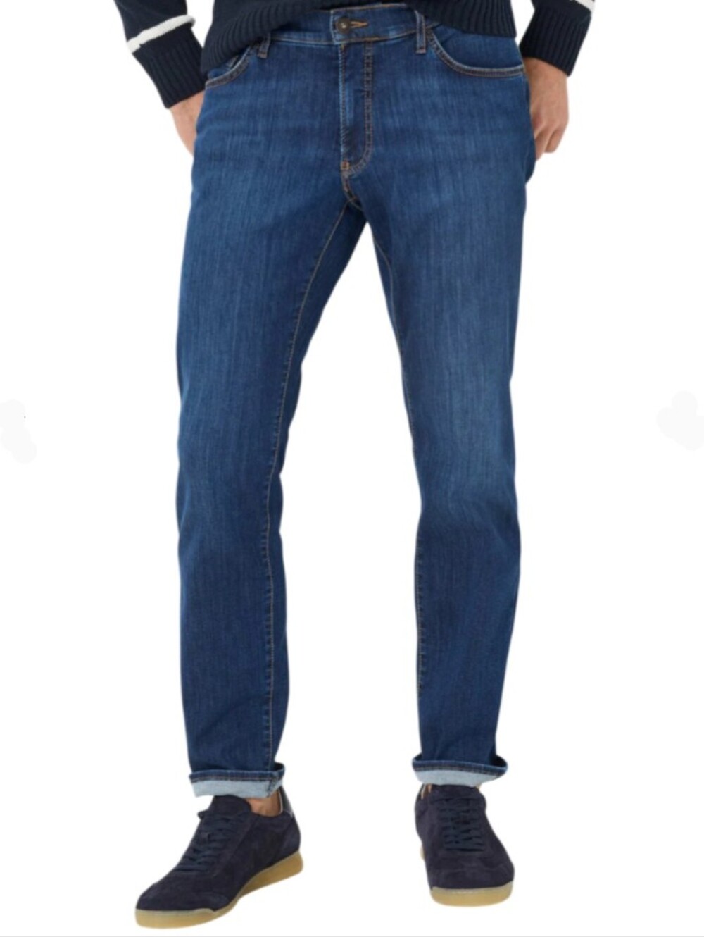 Brax Feel Good Hi-Flex Jeans Style: Chuck Modern Fit Medium Wash Size 42/34 EUC